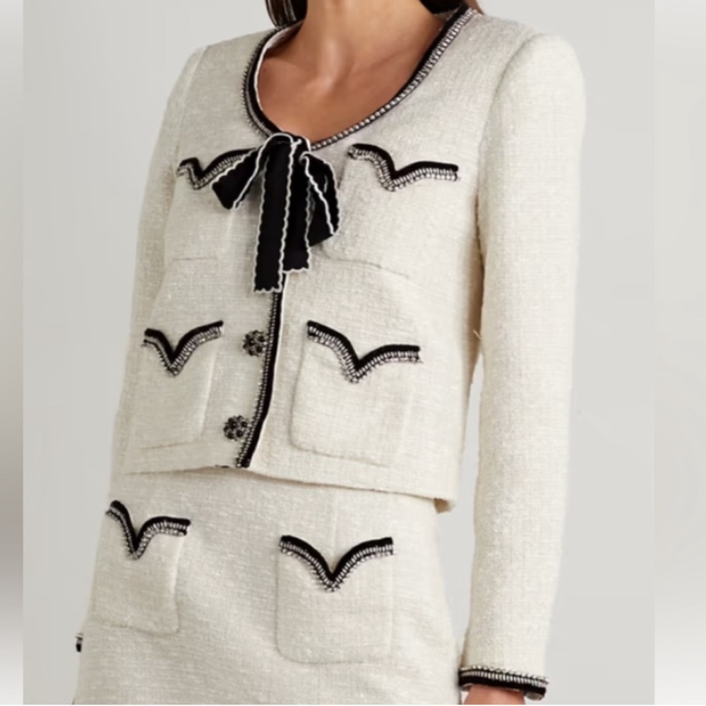 NWT Self Portrait tweeds jacket size 10